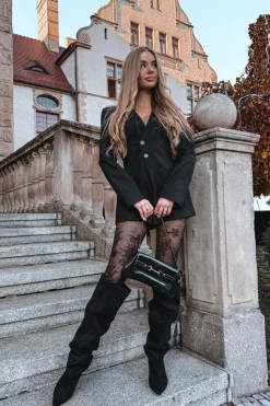 Boto Kozaki Damskie Na Szpilce Wsuwane Czarne Mavilla Czarny