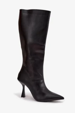Boto Kozaki Ocieplane|Kozaki Na Szpilce*Kozaki Damskie Na Szpilce Przed Kolano Czarne Vionette