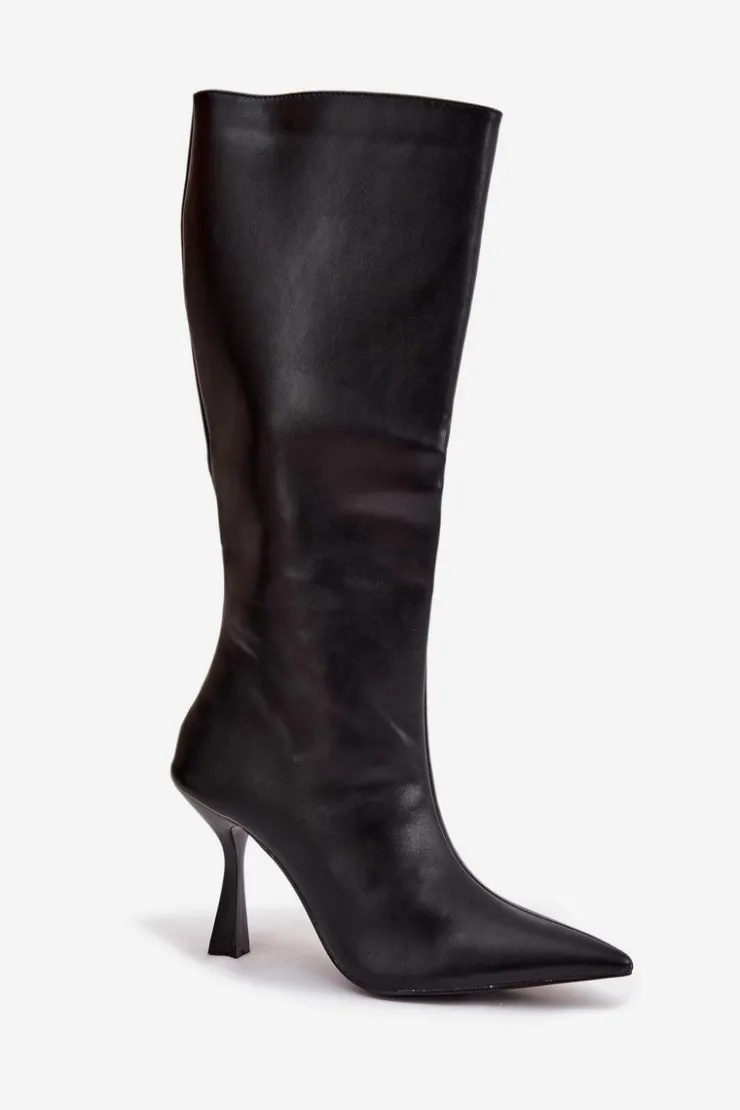 Boto Kozaki Ocieplane|Kozaki Na Szpilce*Kozaki Damskie Na Szpilce Przed Kolano Czarne Vionette