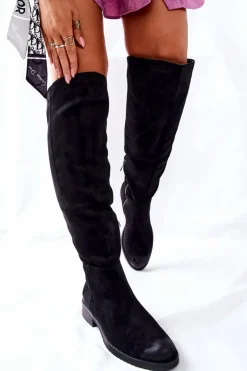 Buty damskie Vinceza Kozaki Wiosenne|Kozaki Na Obcasie*Kozaki Damskie Płaskie Zamszowe Czarne Ardmore