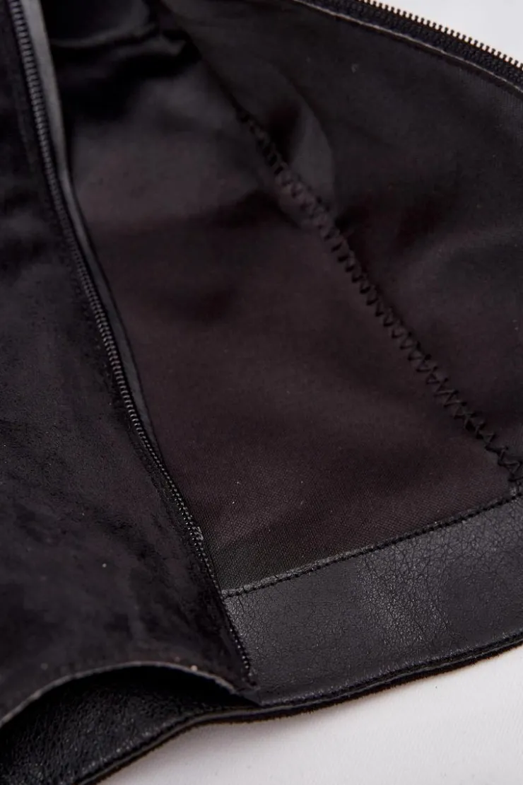 Discount Boto Kozaki Damskie Z Marszczoną Cholewką I Klamrą Czarne Ophelis