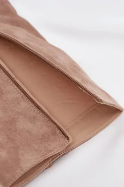 Boto Kozaki Ocieplane|Kozaki Na Słupku*Kozaki Kowbojki Damskie Z Frędzlami Na Słupku Beżowe Tivara Beżowy