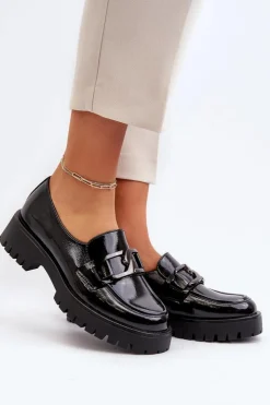 Buty damskie Vinceza Mokasyny Damskie Lakierowane|Mokasyny Damskie Skórzane*Lakierowane Mokasyny Damskie Czarne Santtes