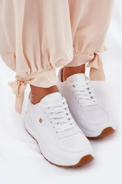 Discount Big Star Shoes Lekkie Buty Sportowe Damskie Big Star RR274629 HI-POLY SYSTEM Białe