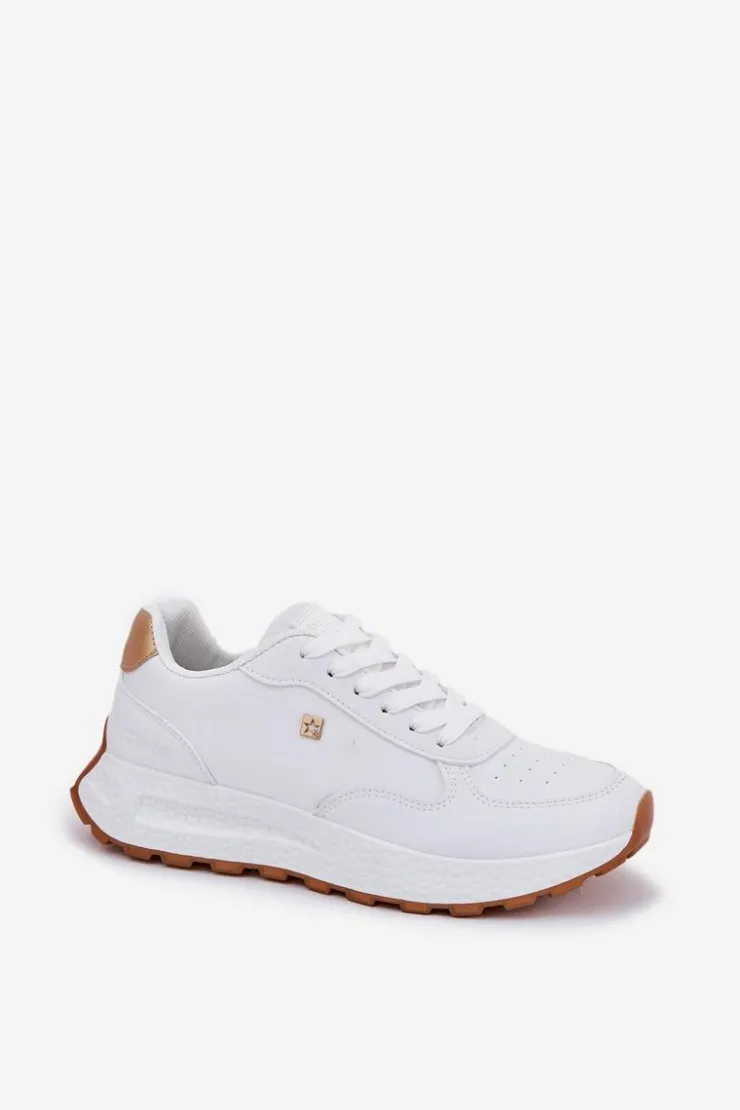 Discount Big Star Shoes Lekkie Buty Sportowe Damskie Big Star RR274629 HI-POLY SYSTEM Białe