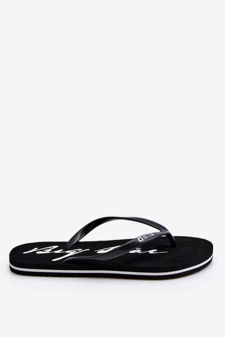 Big Star Shoes Klapki Sportowe|Klapki Damskie Big Star*Lekkie Damskie Klapki Japonki Big Star LL274761 Czarne