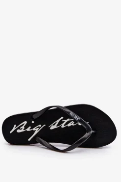 Big Star Shoes Klapki Sportowe|Klapki Damskie Big Star*Lekkie Damskie Klapki Japonki Big Star LL274761 Czarne