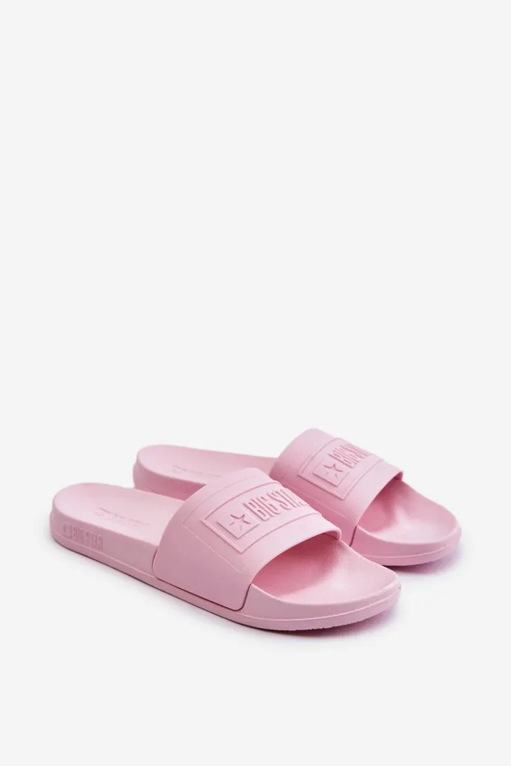 Big Star Shoes Klapki Damskie Big Star|Klapki Damskie Klasyczne*Lekkie Klapki Damskie Big Star OO274036 Różowe Różowy