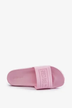 Big Star Shoes Klapki Damskie Big Star|Klapki Damskie Klasyczne*Lekkie Klapki Damskie Big Star OO274036 Różowe Różowy
