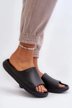 New Big Star Shoes Lekkie Klapki Damskie Big Star NN274A042 Czarne Czarny