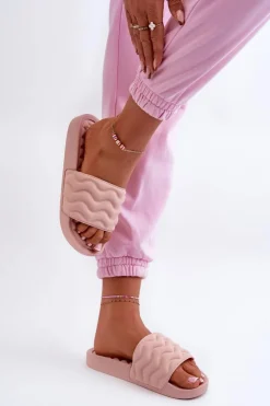 Evento Lekkie Klapki Damskie Na Basen Jasnoróżowe Beliordia Różowy