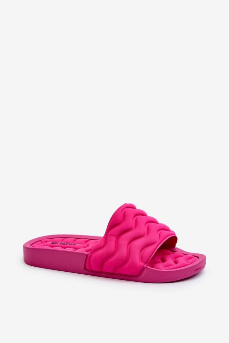 Evento Klapki Basenowe|Klapki Damskie Klasyczne*Lekkie Klapki Damskie Na Basen Fuksja Beliordia