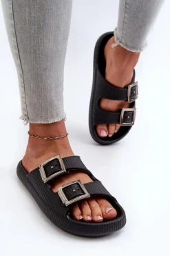 ZAXY Klapki Damskie Klasyczne*Lekkie Klapki Damskie LL285088 Czarne Czarny