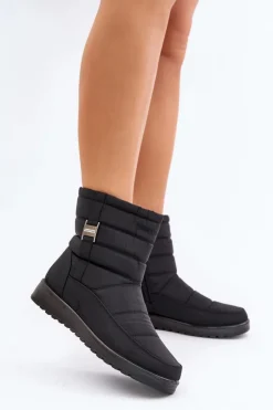 Evento Śniegowce Damskie*Lekkie Śniegowce Damskie Na Zamek Czarne Mezitha