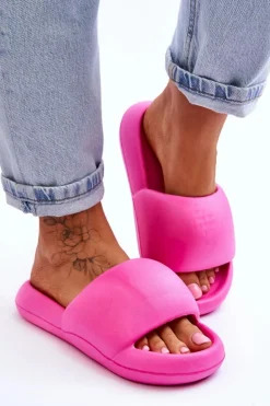 Damskie Boto Lekkie Piankowe Damskie Klapki Na Platformie Fuksja Milton