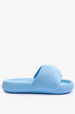 Online Boto Lekkie Piankowe Damskie Klapki Na Platformie Niebieskie Milton