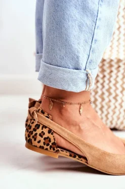 Damskie Boto Lu Boo Baleriny W Szpic Zamsz Camel Better