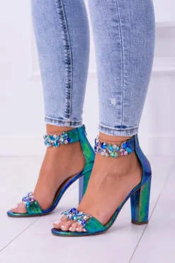 Damskie Boto Lu Boo Benzynowe Sandały Cyrkonie Lambada