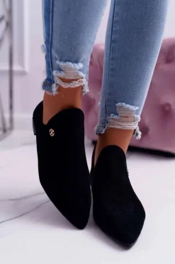 Boto Brązowe I Beżowe Botki|Botki Zamszowe*Lu Boo Botki Z Wycięciami Czarne Chelsea