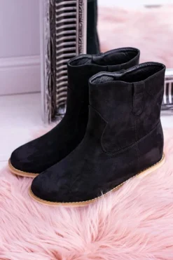 Boto Brązowe I Beżowe Botki|Botki Płaskie*Lu Boo Czarne Wsuwane Botki Za Kostkę Trinity