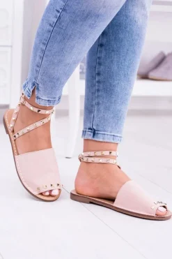 Damskie Boto Lu Boo Różowe Stylowe Sandały Pari