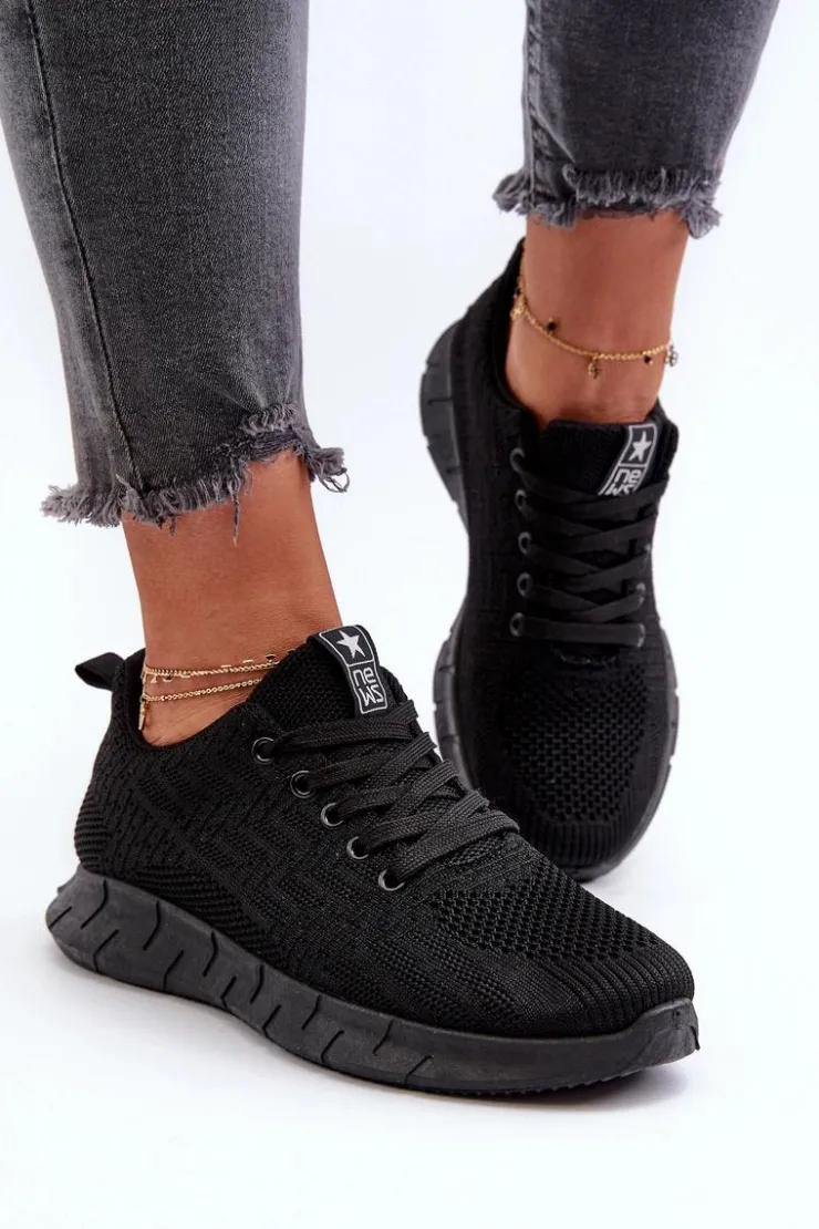 Online Evento Materiałowe Buty Sportowe Damskie Czarne Kephope