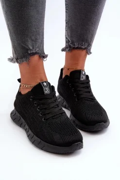 Online Evento Materiałowe Buty Sportowe Damskie Czarne Kephope