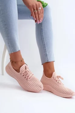 Damskie Boto Materiałowe Lekkie Buty Sportowe Damskie Różowe Xalara