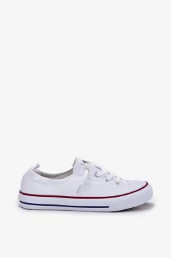 Lee Cooper Materiałowe Trampki Damskie LCW-25-02-3296L Białe