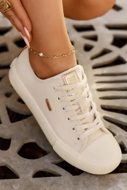 Damskie Big Star Shoes Materiałowe Trampki Damskie Big Star RR274768 Beżowe