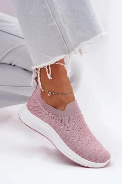 Damskie Boto Materiałowe Wsuwane Buty Sportowe Damskie Różowe Astusa