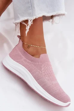 Damskie Boto Materiałowe Wsuwane Buty Sportowe Damskie Różowe Astusa