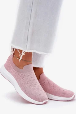 Damskie Boto Materiałowe Wsuwane Buty Sportowe Damskie Różowe Astusa