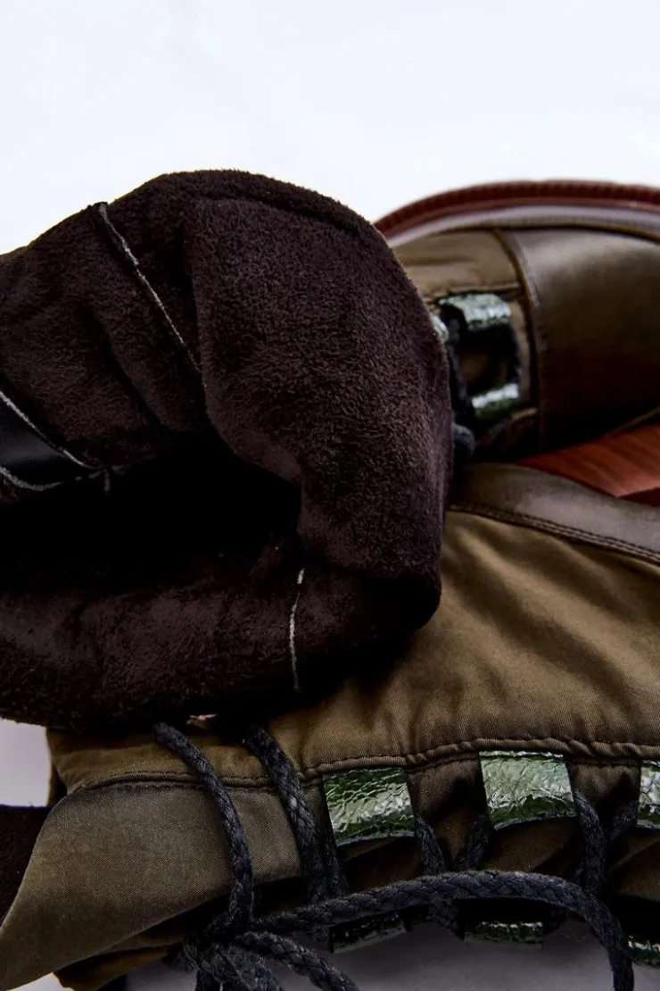 Discount Maciejka Modne Botki Na Obcasie 05777-09 Zielone