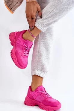Online Boto Modne Buty Sportowe Sneakersy Fuksja Frezio