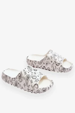 Damskie Boto Modne Damskie Klapki Na Masywnej Platformie Białe Lorette