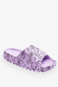 Damskie Boto Modne Damskie Klapki Na Masywnej Platformie Fioletowe Lorette