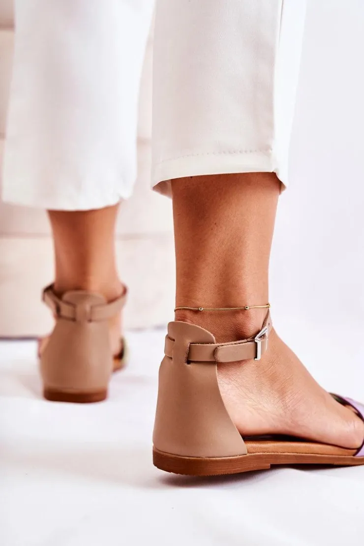 Maciejka Sandały Płaskie*Modne Damskie Sandały L4953-04 Multikolor