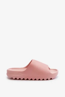 Boto Modne Klapki Na Platformie Różowe Estella Różowy