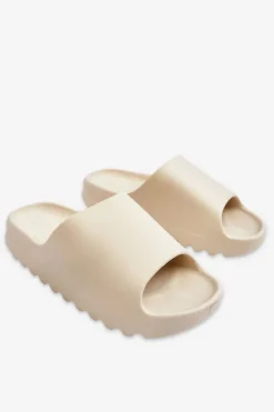 Damskie Boto Modne Klapki Na Platformie Jasnobeżowe Estella