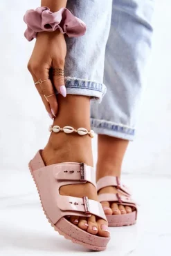 Sale ZAXY Modne Pachnące Klapki JJ285083 Jasnoróżowe