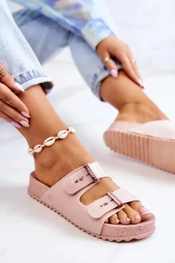 Sale ZAXY Modne Pachnące Klapki JJ285083 Jasnoróżowe