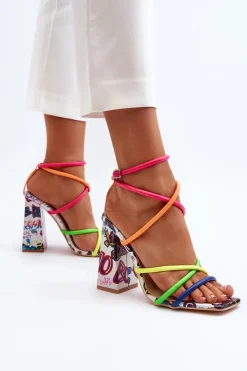 Boto Sandały Na Obcasie*Modne Sandały Na Obcasie Multikolor Josette