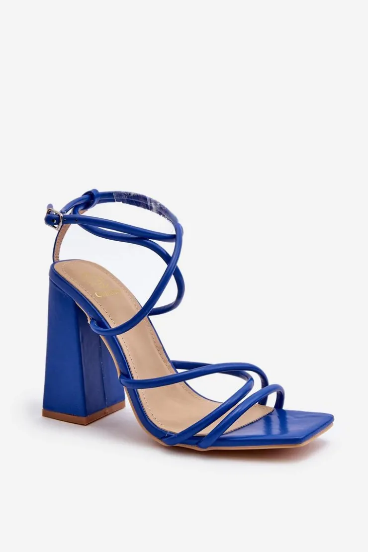 Boto Sandały Na Obcasie*Modne Sandały Na Obcasie e Josette Niebieski