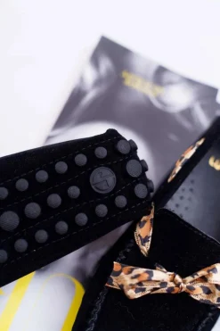 Hot Boto Mokasyny Damskie Lu Boo Wygodne Czarne Plummy