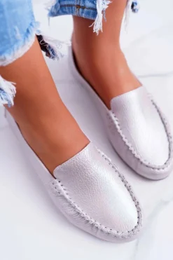 Buty Sergio Leone Mokasyny Damskie Sergio Leone Różowa Perła Winted