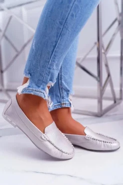 Buty Sergio Leone Mokasyny Damskie Sergio Leone Różowa Perła Winted