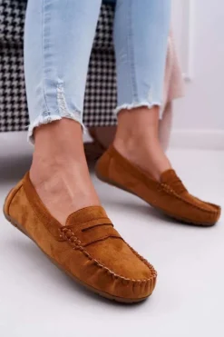 Boto Mokasyny Damskie Zamszowe*Mokasyny Damskie Zamszowe Bolero Camel