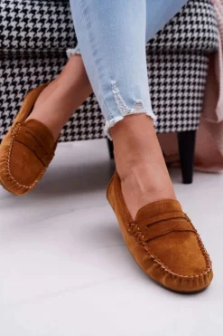 Boto Mokasyny Damskie Zamszowe*Mokasyny Damskie Zamszowe Bolero Camel