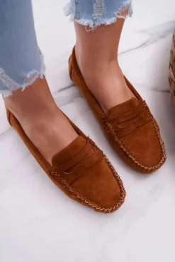 Boto Mokasyny Damskie Zamszowe*Mokasyny Damskie Zamszowe Bolero Camel